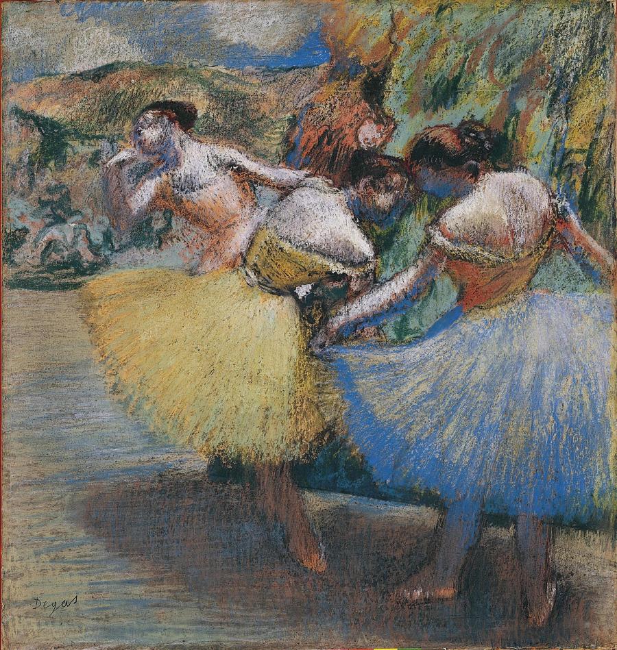 Edgar Degas. Tre danserinder / Foto: Pernille Klemp /Ordrupgaard Museum